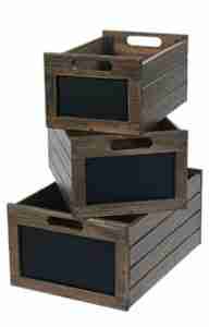 wooden potato storage crates